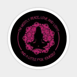 Sarcastic Yoga Meditation Gift Magnet